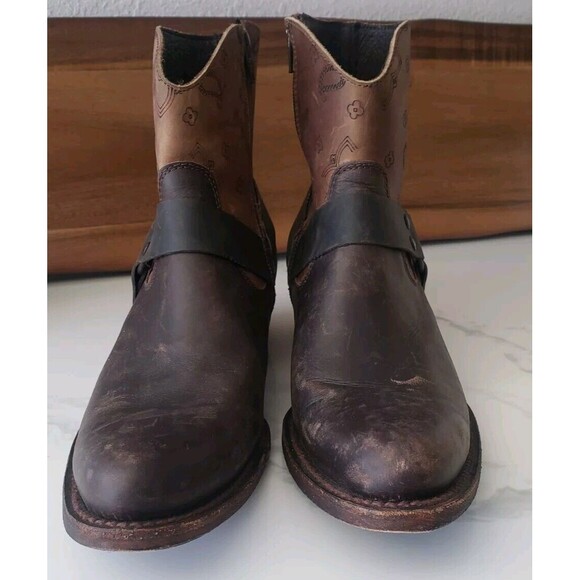 J.B. Dillon Womens Cowboy Boots Brown Size 9 B - Picture 4 of 10